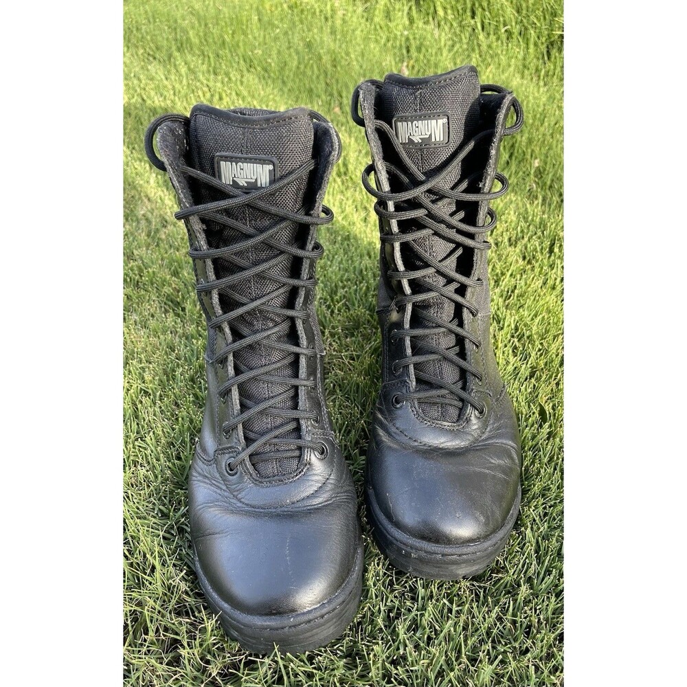 Magnum Stealth 5162 Slip Oil Resistant Women's 7 Combat Work Safety Boots-VGC